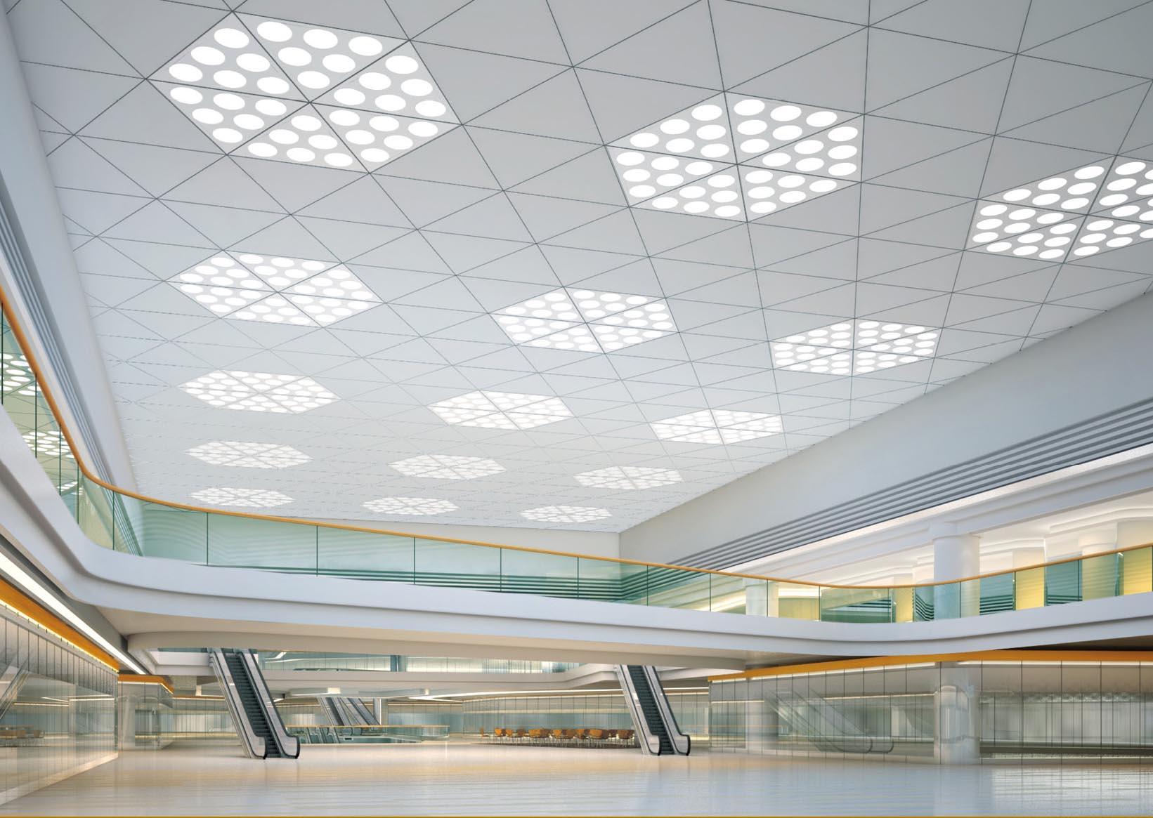 Trần nhôm tam giác